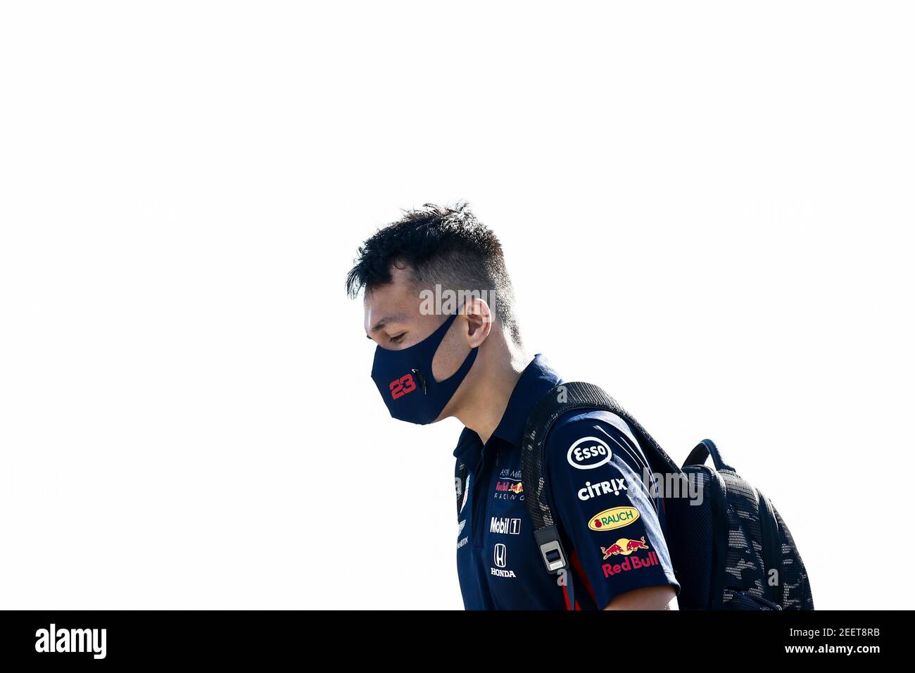 ALBON Alexander (tha), Aston Martin Red Bull Racing Honda RB16, ritratto durante la Formula 1 Pirelli Gran Premio di Gran Bretagna 2020, dal 31 luglio al 02 agosto 2020 sul circuito di Silverstone, a Silverstone, Regno Unito - Foto Xavi Bonilla/DPPI Foto Stock