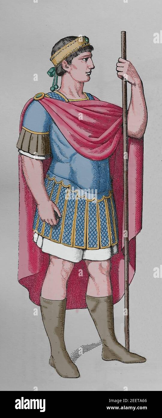 Giustiniano i (482-565). Imperatore romano d'Oriente dal 527-565. Foto Stock