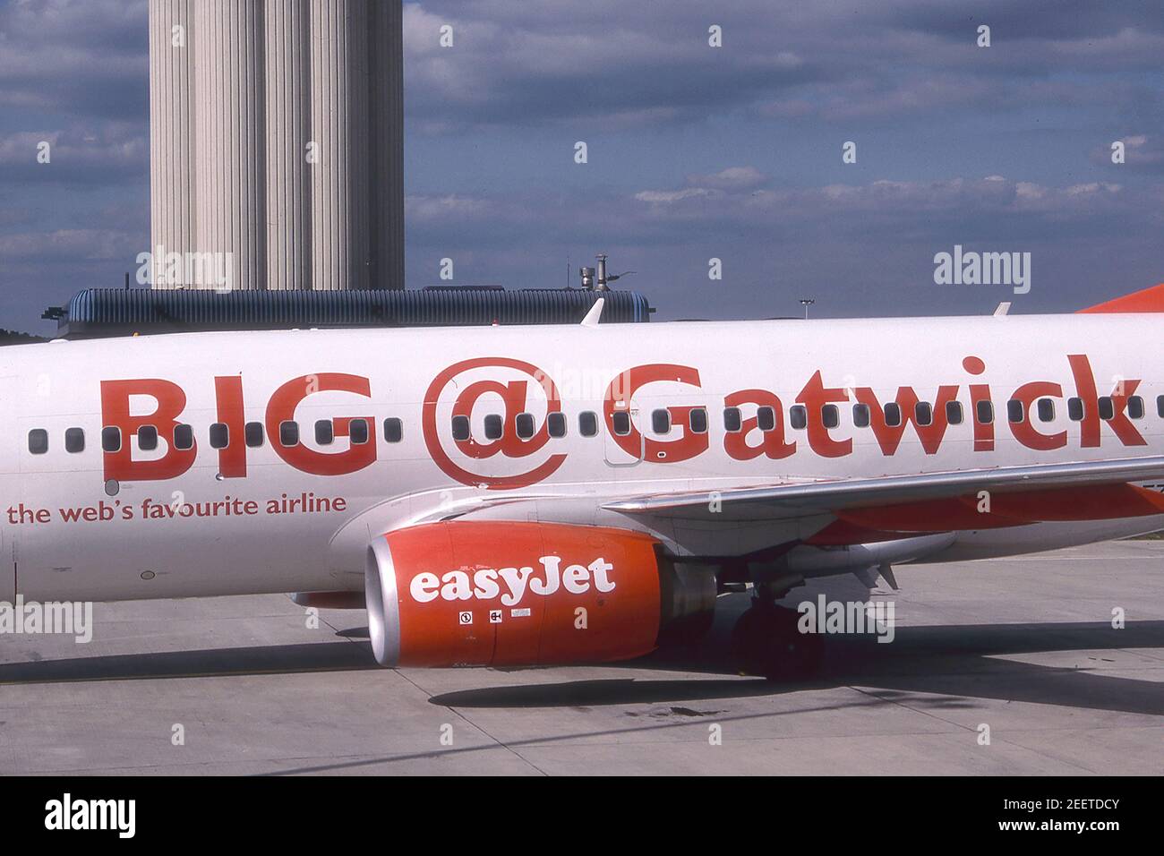 EASYJET BIG@GATWICK - LA BASE PRINCIPALE DELLA COMPAGNIA AEREA. Foto Stock