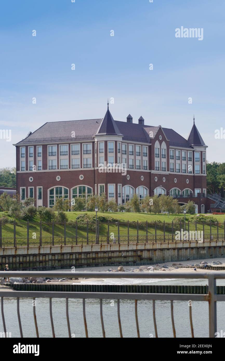 Pionersky, Regione di Kaliningrad, Russia - Settembre 2020: Residenza di Stato del Presidente Russia sulle rive del Mar Baltico. Foto Stock