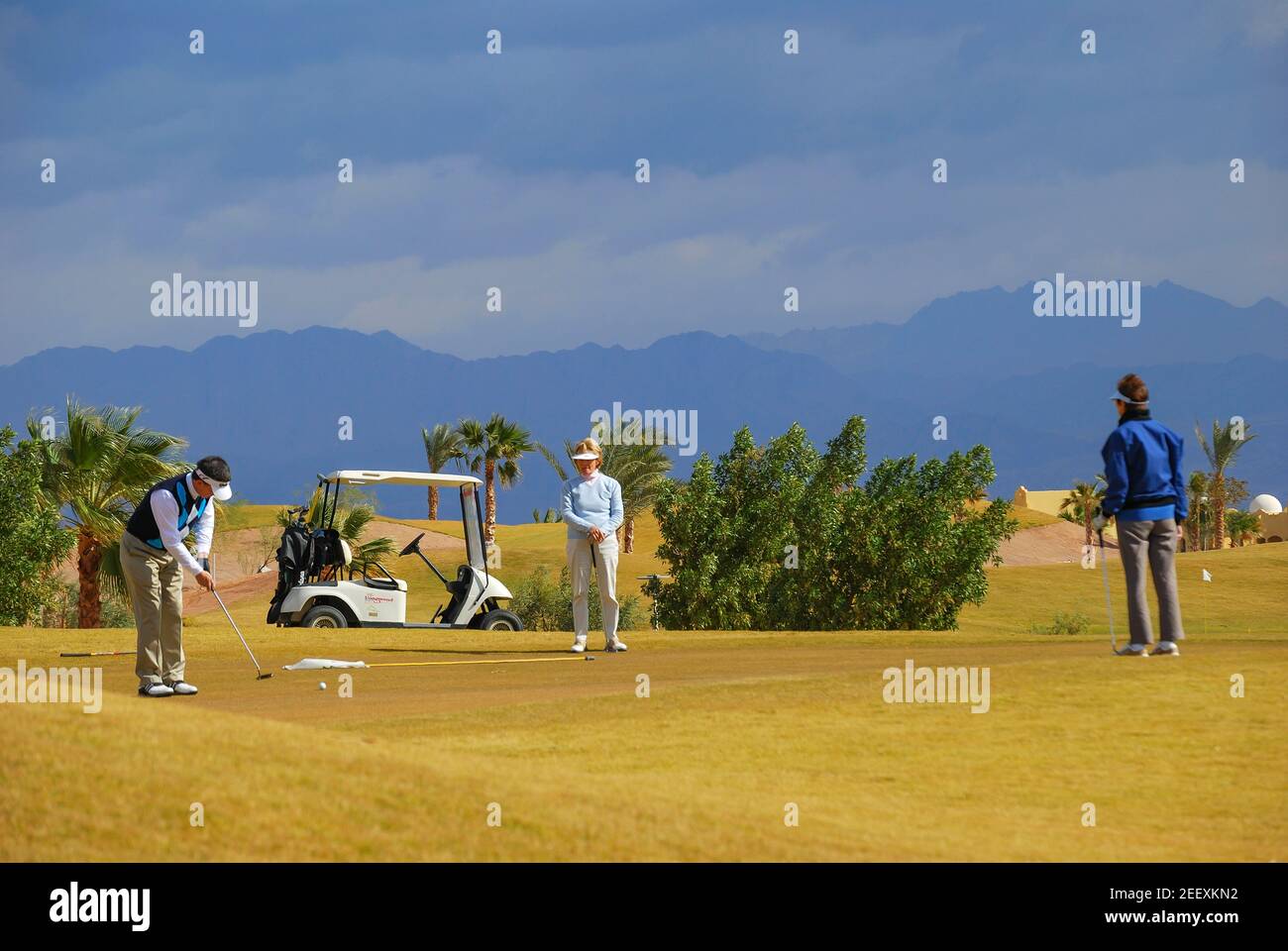 Taba Heights Golf Resort Taba Heights, Penisola del Sinai, Repubblica di Egitto Foto Stock