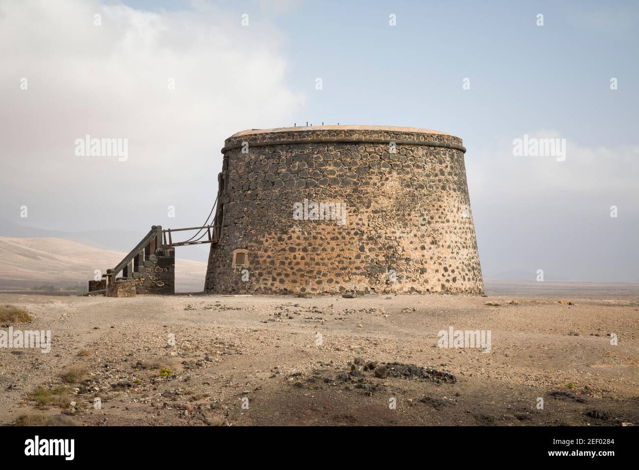 El Toston Castello, un'antica difesa costiera a El Cotillo, Fuerteventura, Isole Canarie Foto Stock