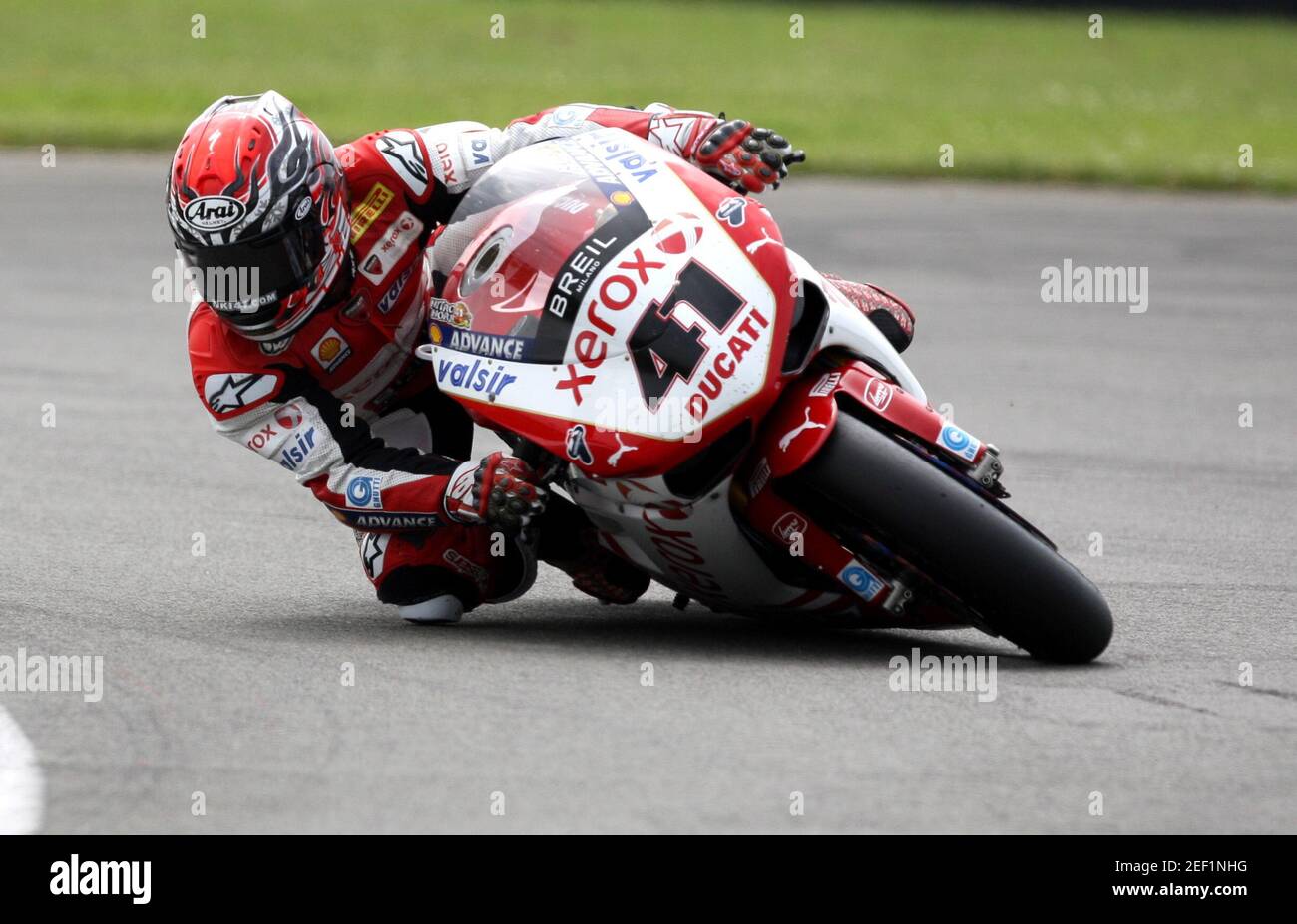 Moto - Superbike del mondo - Donington - 28/6/09 Noriyuki Haga - Ducati  Xerox Team Mandatory Credit: Action Images / Paul Childs Foto stock - Alamy