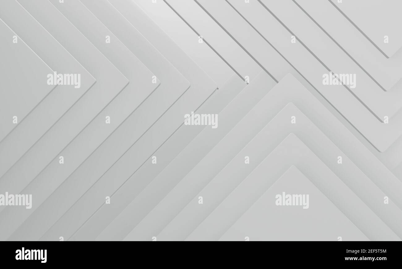 Sfondo geometrico astratto di colore bianco texture. rendering 3d. Foto Stock
