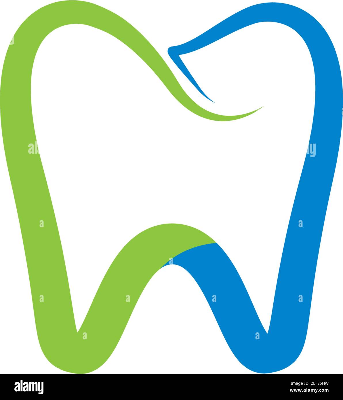 Disegno di icone di illustrazione vettoriale del modello di logo dentale Illustrazione Vettoriale