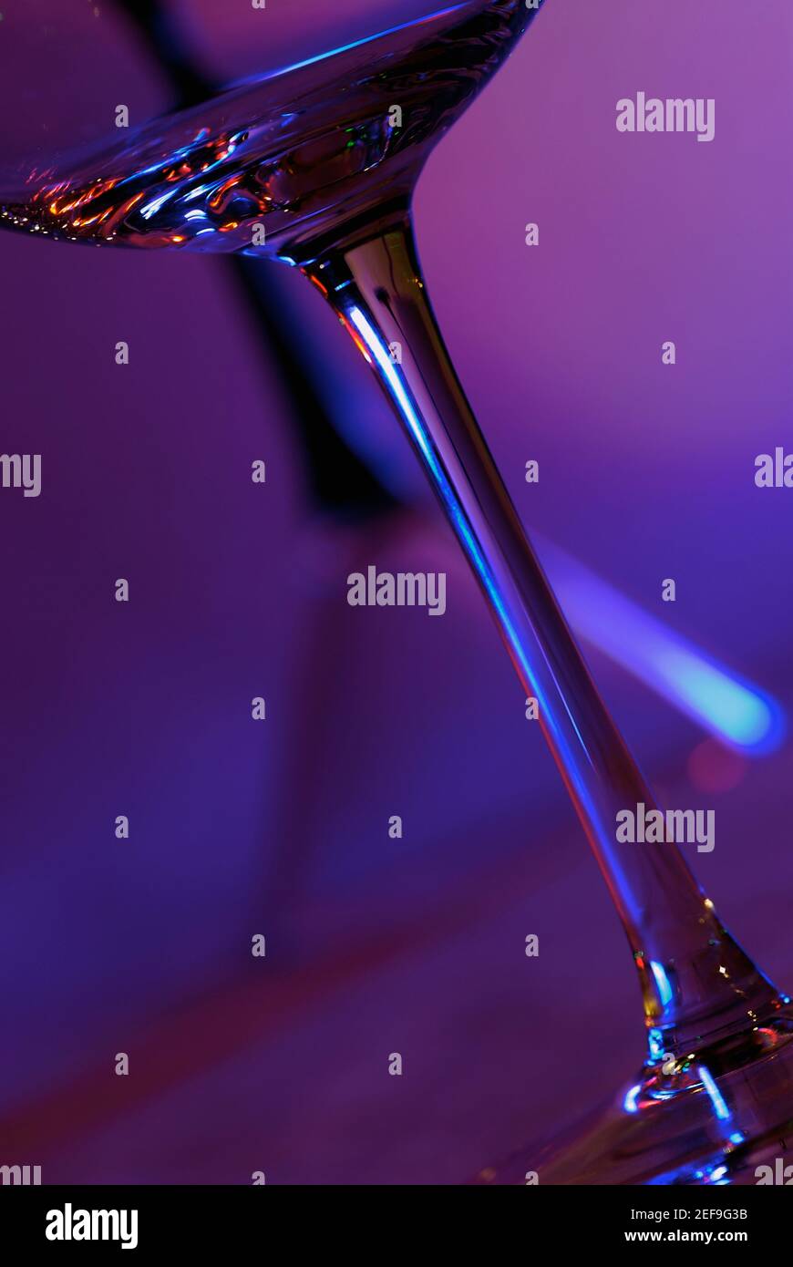 Close-up di una coppetta Martini Foto Stock