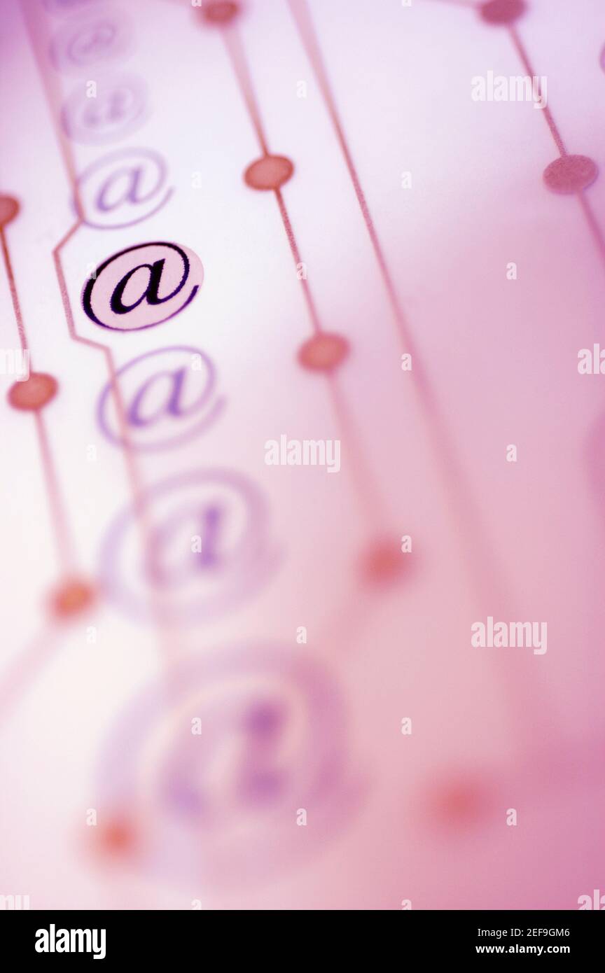 Primo piano dei simboli Å½atÅ½ Foto Stock