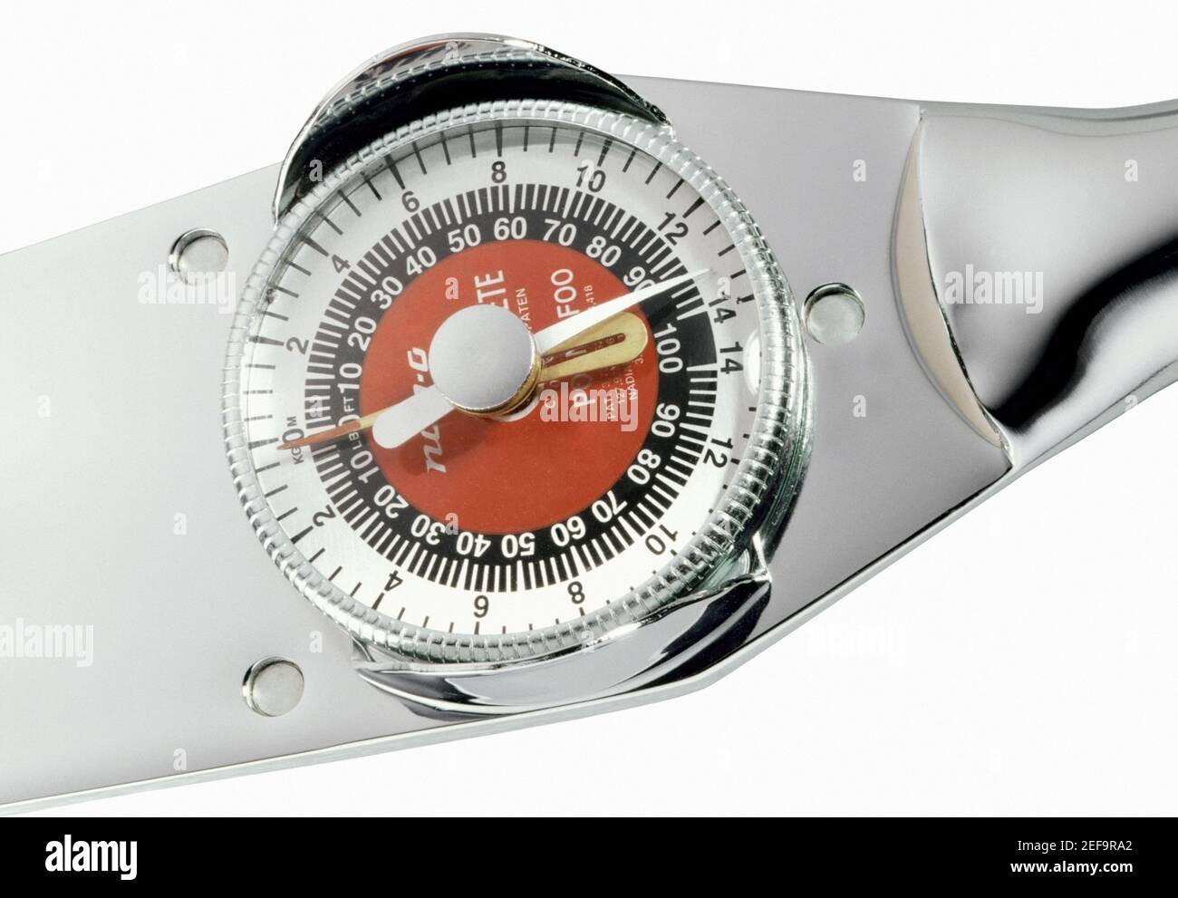 Close-up di un misuratore di pressione Foto Stock