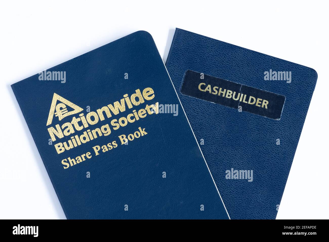 Libri di risparmio della Nationwide Building Society, Regno Unito Foto Stock