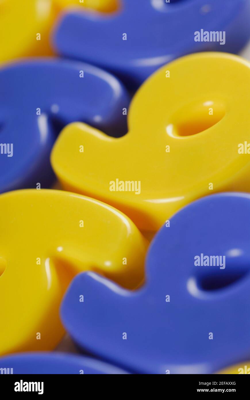 Primo piano di numeri Foto Stock