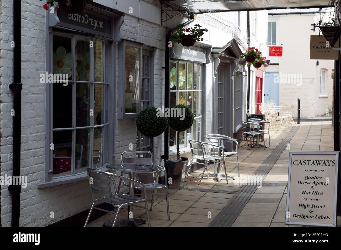 Bistro Oregano, in St George's Passage, Deal Foto Stock