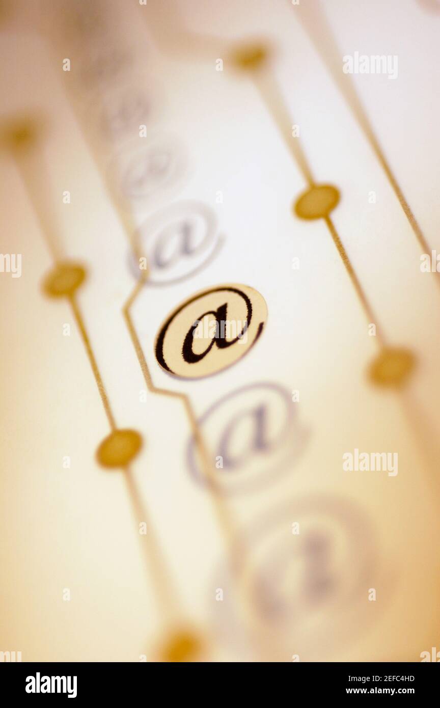 Primo piano dei simboli Å½atÅ½ Foto Stock