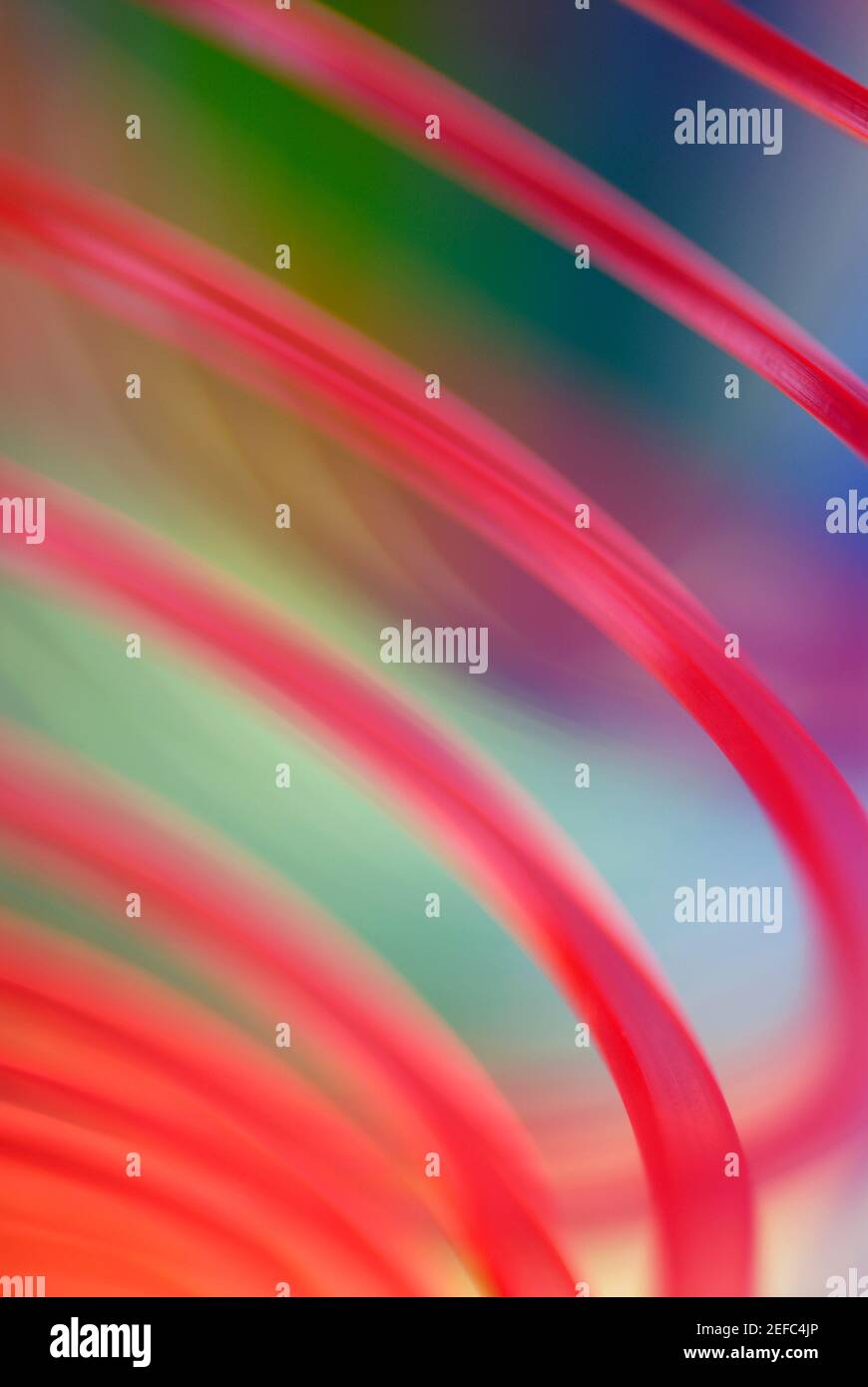 Primo piano di una rilegatura a spirale Foto Stock