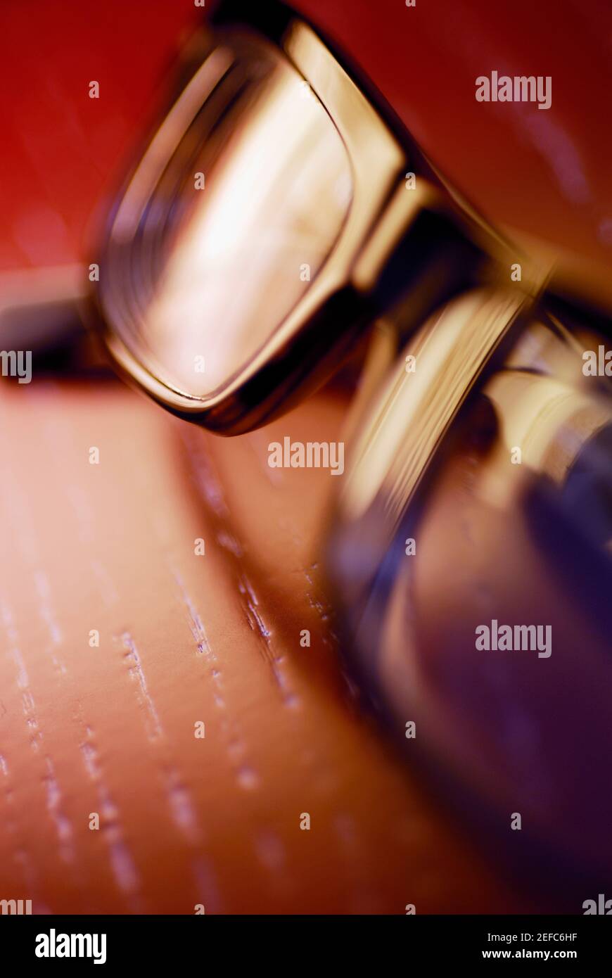 Close-up di un paio di occhiali Foto Stock