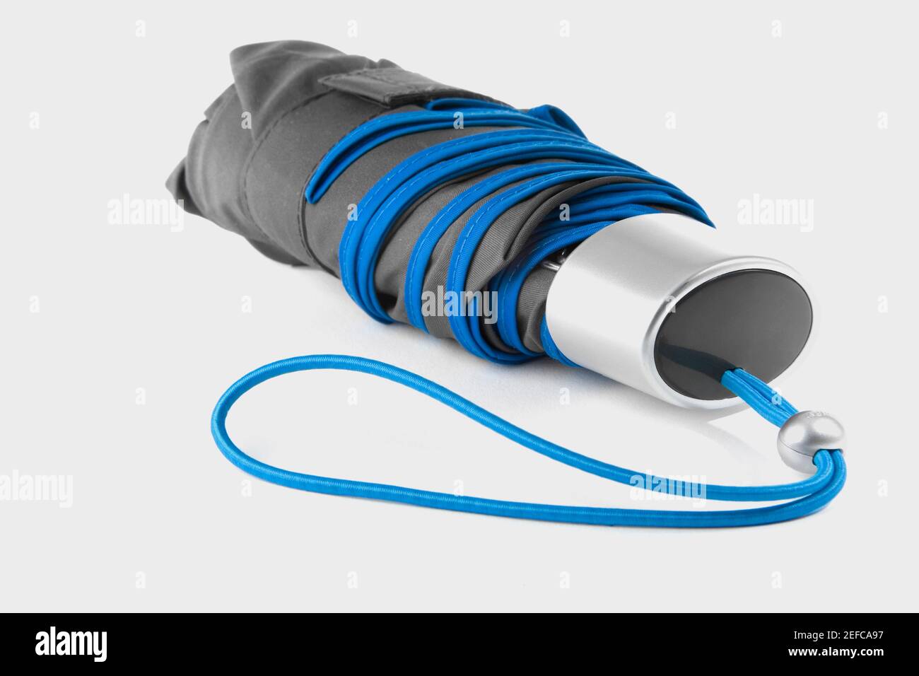 Primo piano di un ombrello chiuso Foto Stock