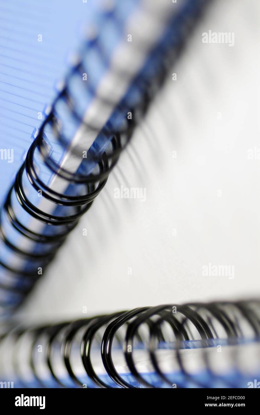 Primo piano di due raccoglitori ad anello Foto Stock
