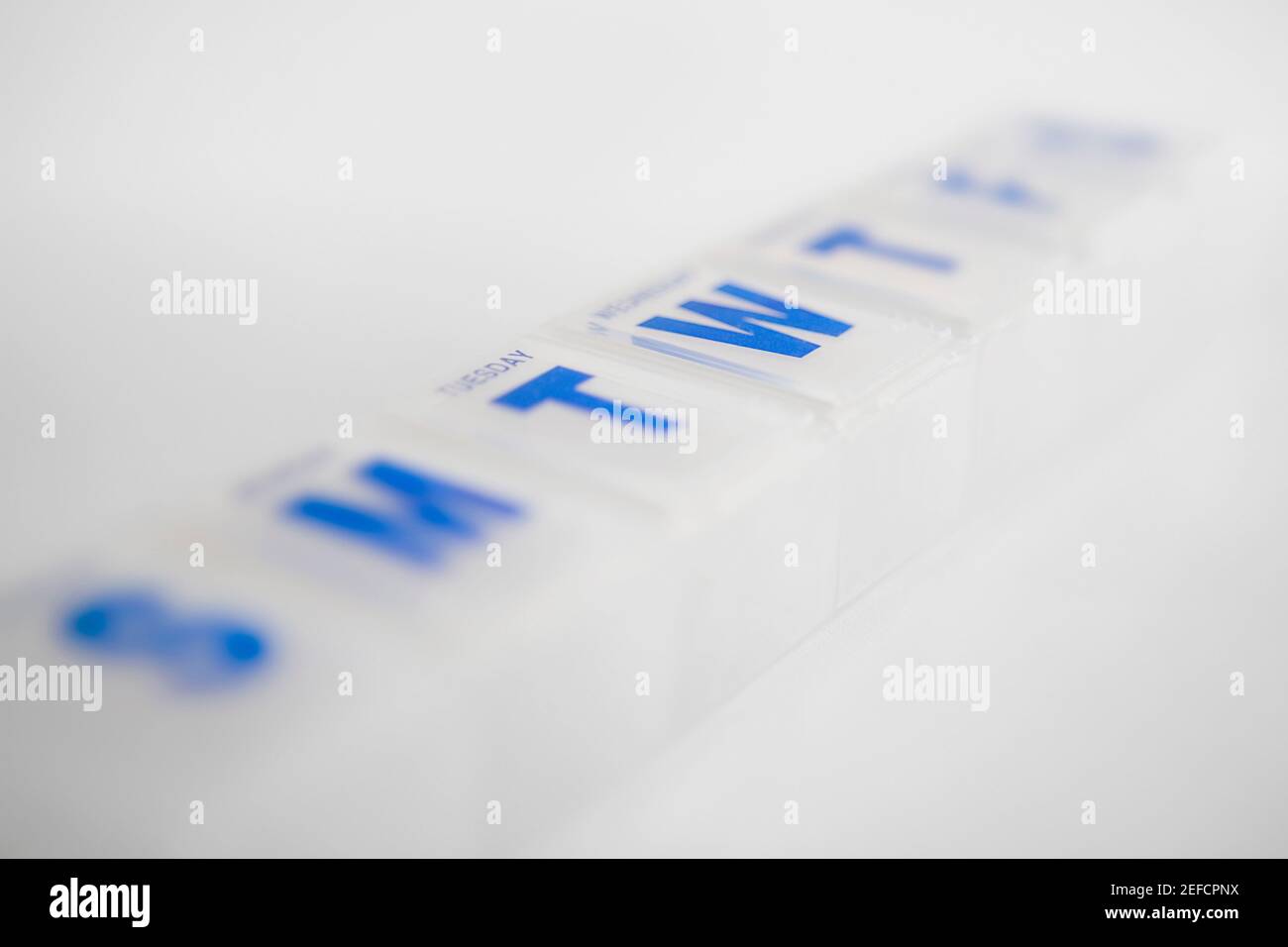 Primo piano delle iniziali dei giorni della settimana Foto Stock