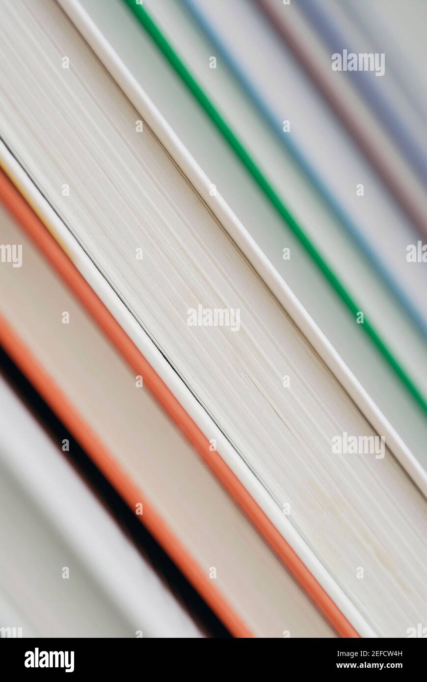 Primo piano di una pila di libri Foto Stock