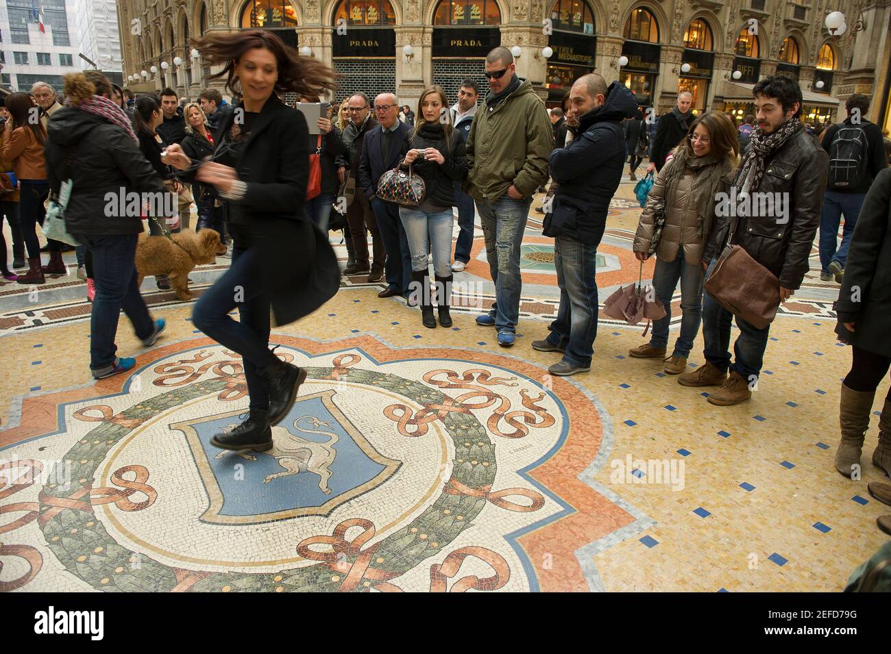 L'Italia, Lombardia, Milano Galleria Vittorio Emanuele Foto Stock