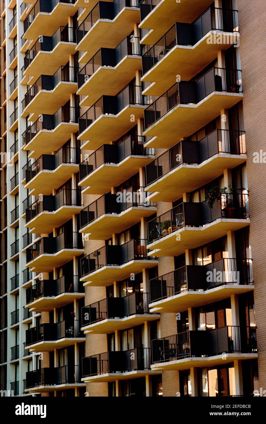Primo piano degli appartamenti Westchester a College Park, Maryland Foto Stock