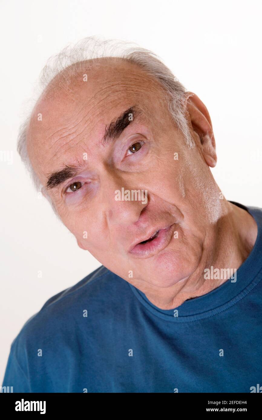 Ritratto di un uomo anziano Foto Stock