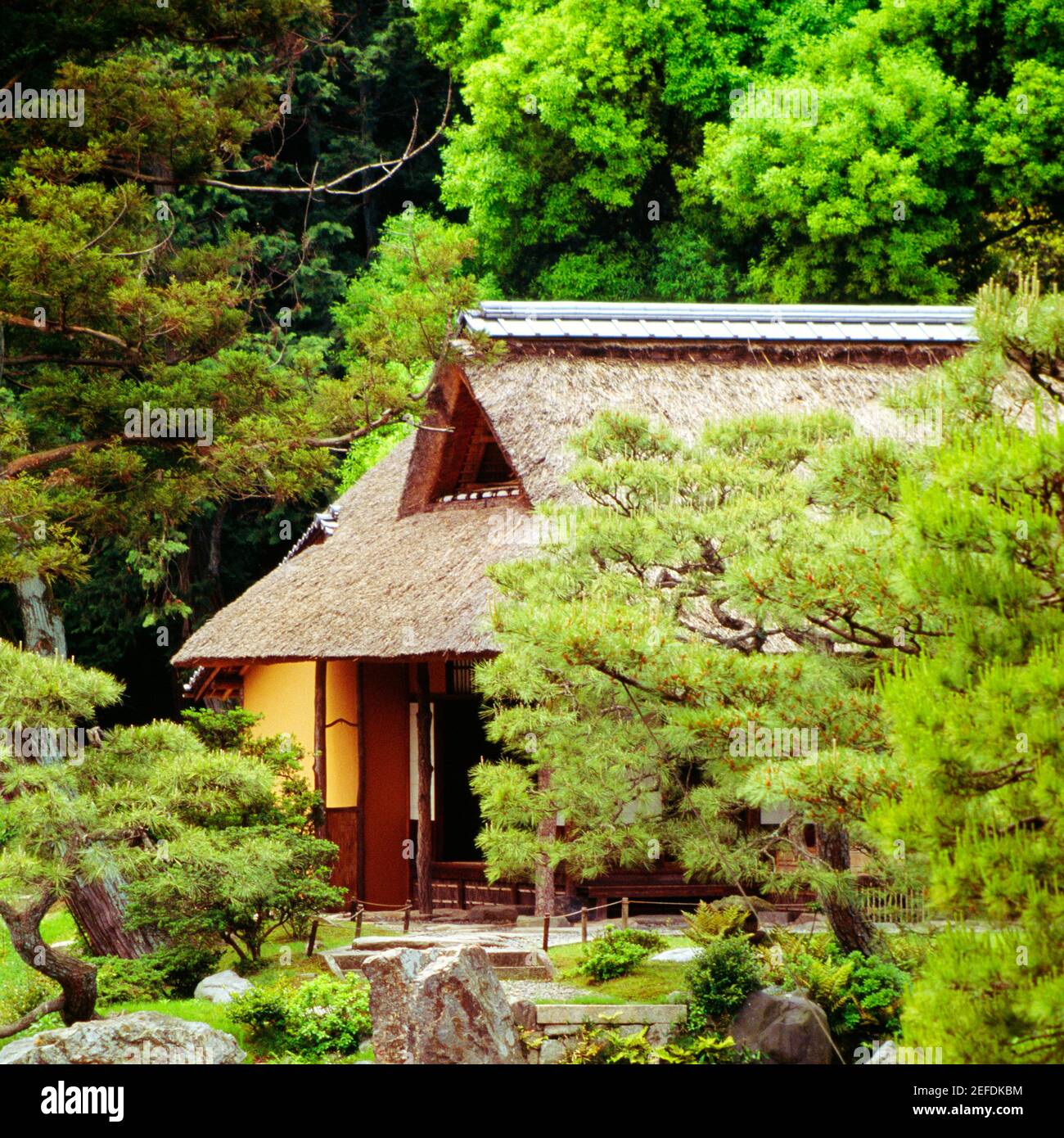 Casa in un giardino, Katsura Imperial Villa, Kyoto, Giappone Foto Stock