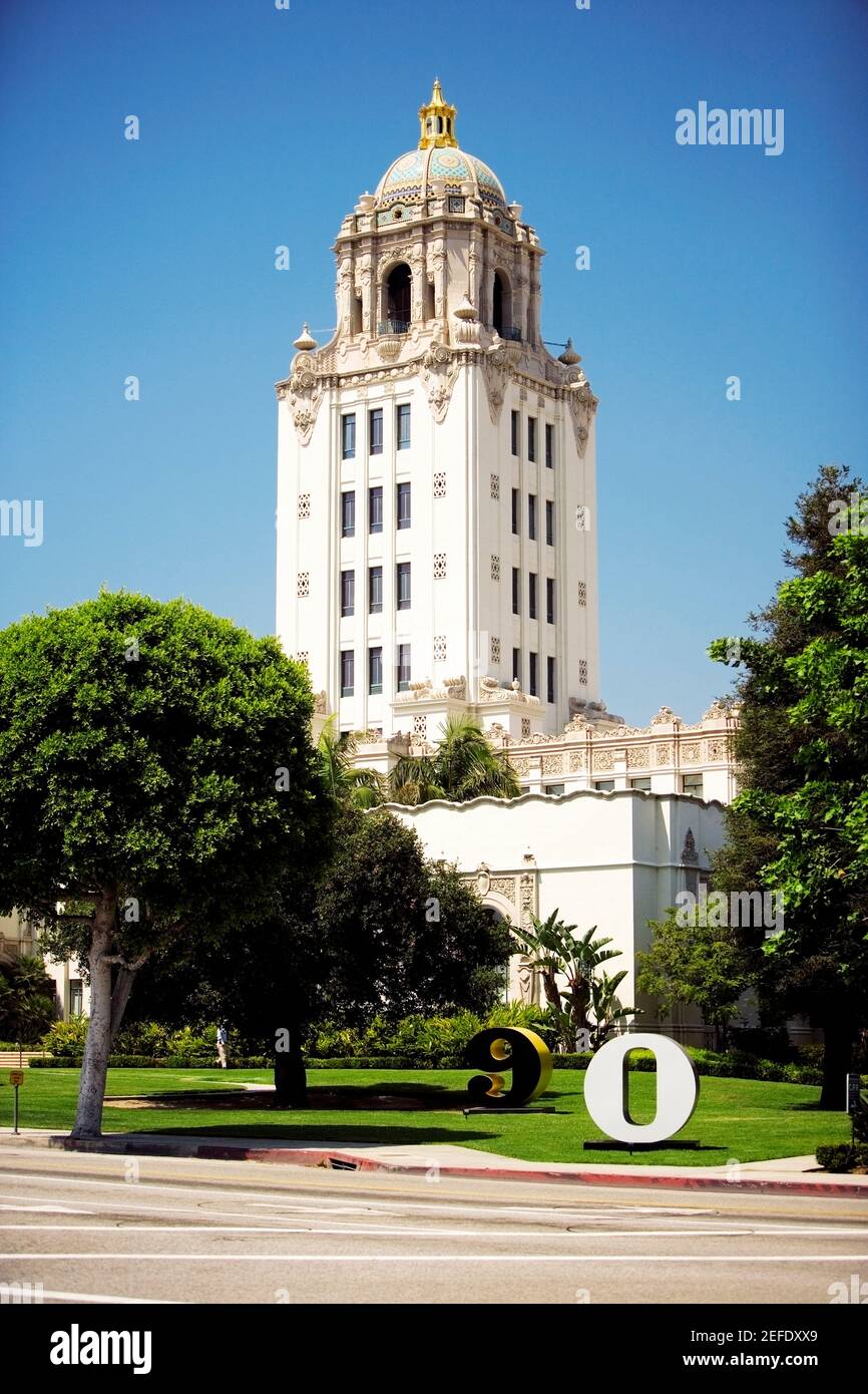 Facciata di un edificio, Beverly Hills, Los Angeles, California, USA Foto Stock