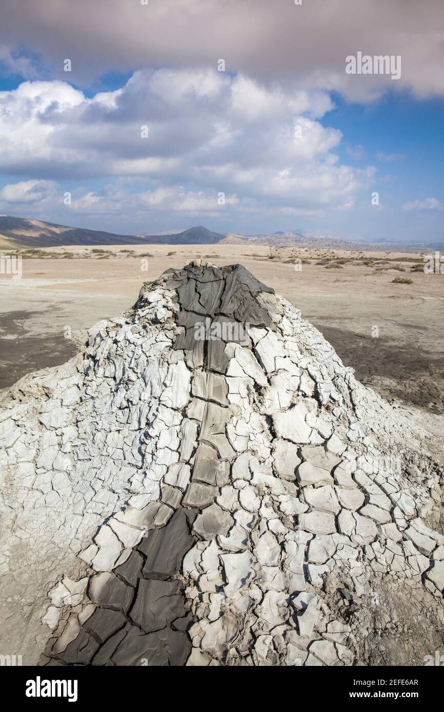 Azerbaigian, Gobustan, Gobustan Parco Nazionale Vulcani di fango Foto Stock