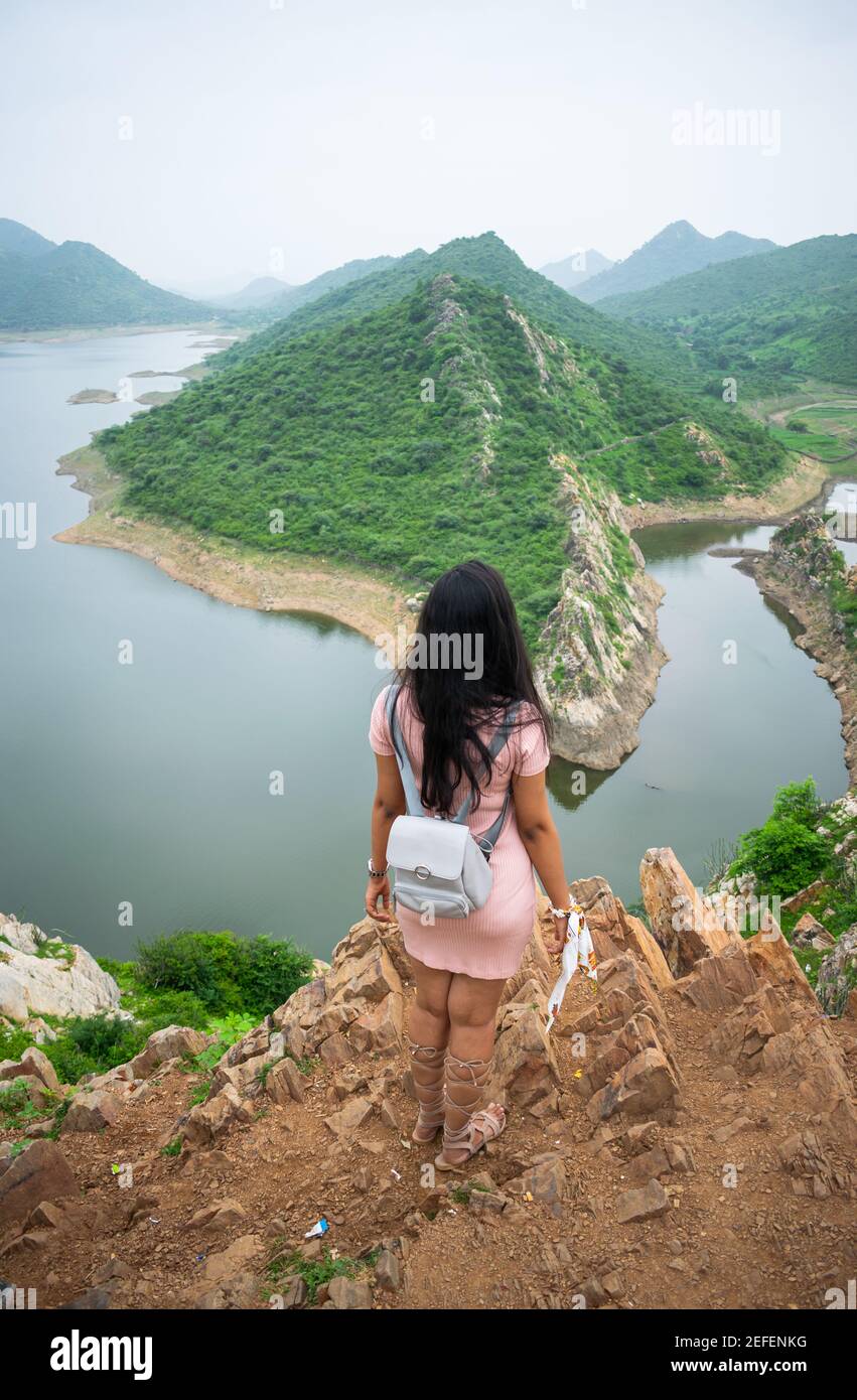 alcune belle immagini catturate da me durante una visita alla bella città dei laghi udaipur in rajasthan. Foto Stock