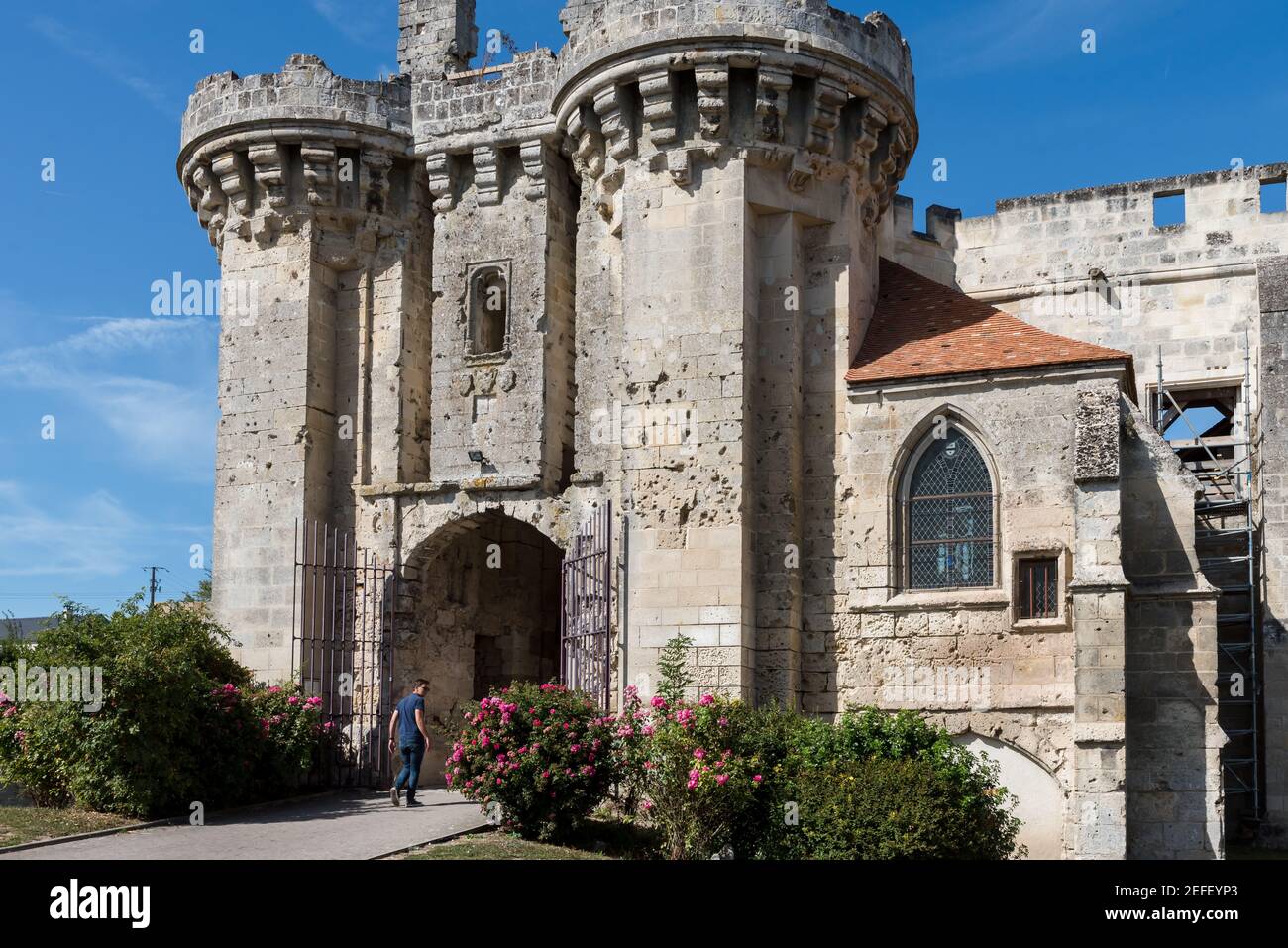 Château de Berzy le sec à Bernoy le Château Foto Stock