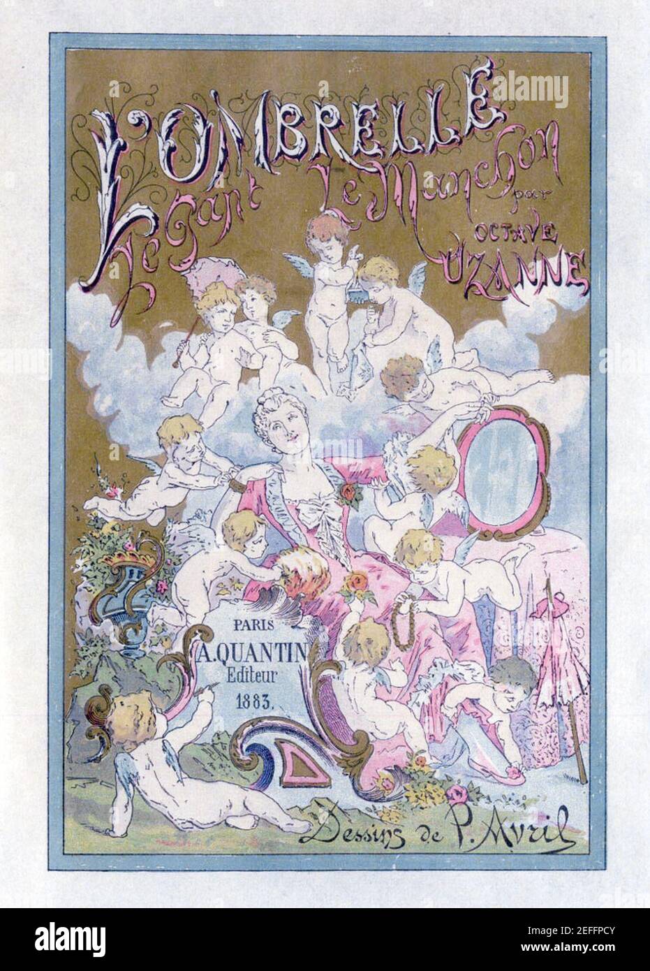 Ottava Uzanne-l'Ombrelle-le Gant-le Manchon- 1883-2. Foto Stock