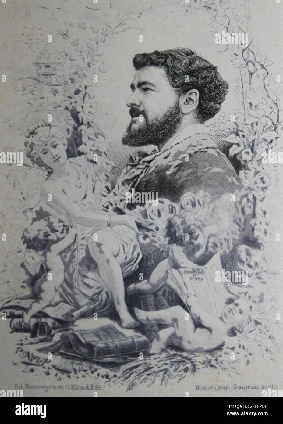 Ottava Uzanne, di Paul Avril, 1882. Foto Stock