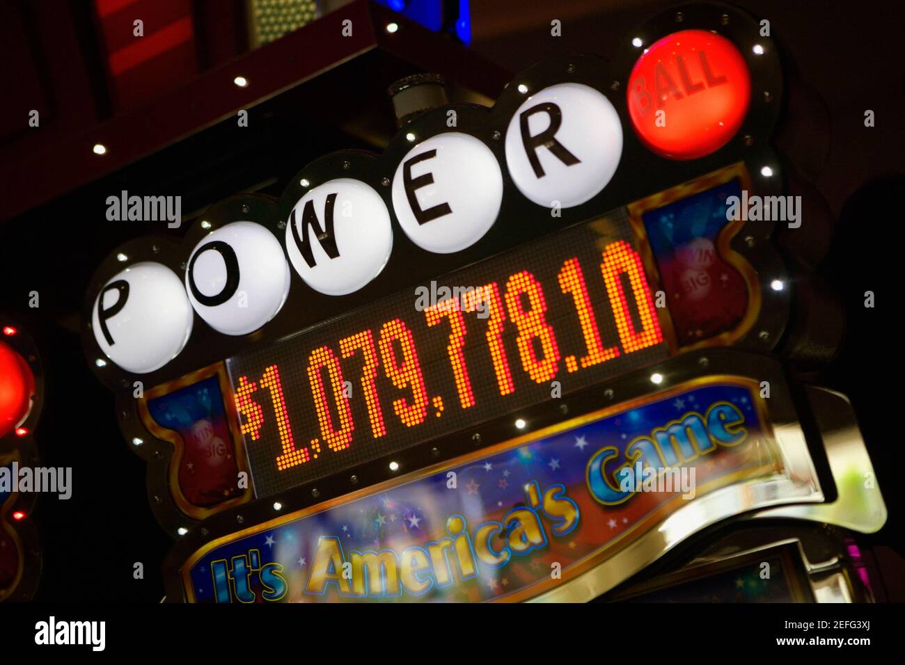 Close-up di una slot machine in un casinò di Las Vegas, Nevada, STATI UNITI D'AMERICA Foto Stock