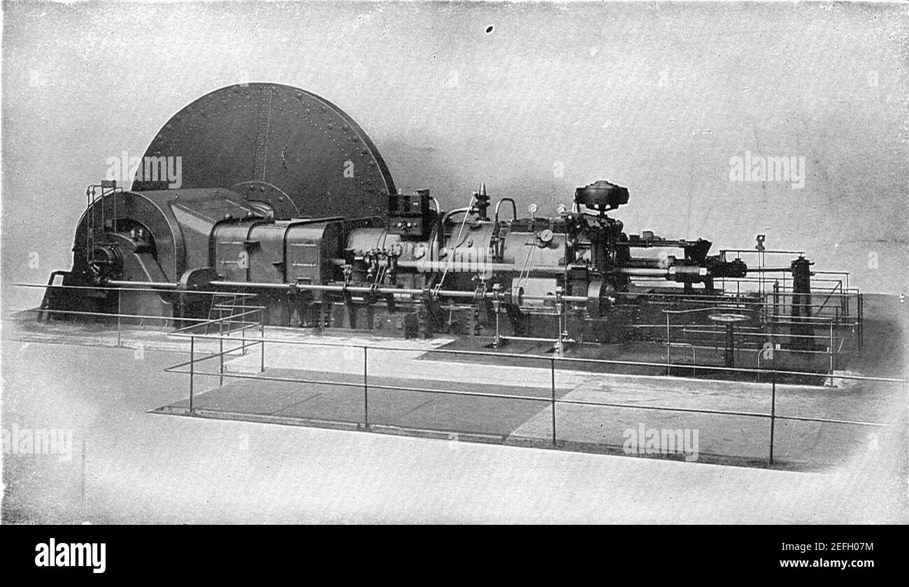 Motore Oechelhauser, Beardmore, Glasgow (Rankin Kennedy, Modern Engines, Vol III). Foto Stock