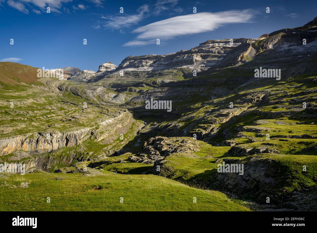 Canyon di Ordesa (Parco Nazionale di Ordesa y Monte Perdido, Pirenei, Spagna) ESP: Cañón de Ordesa (PN Ordesa y Monte Perdido, Aragón, Pirineos, España) Foto Stock