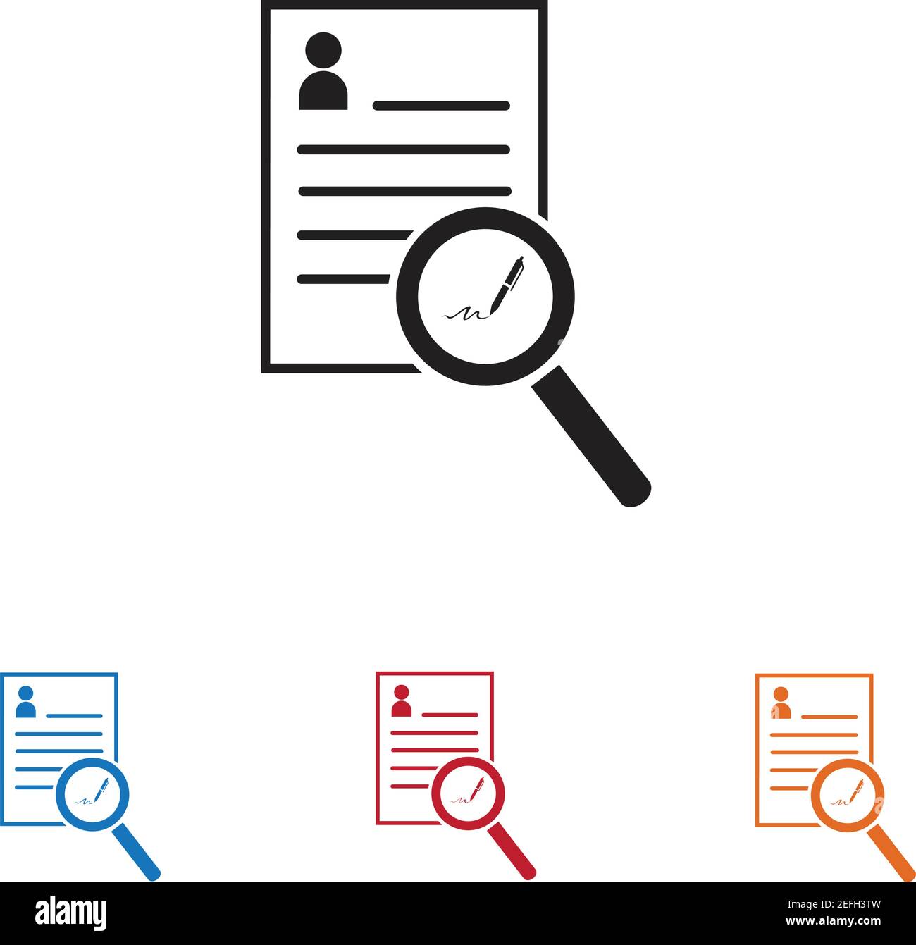 Icona documenti illustrazione vettoriale disegno piatto Illustrazione Vettoriale