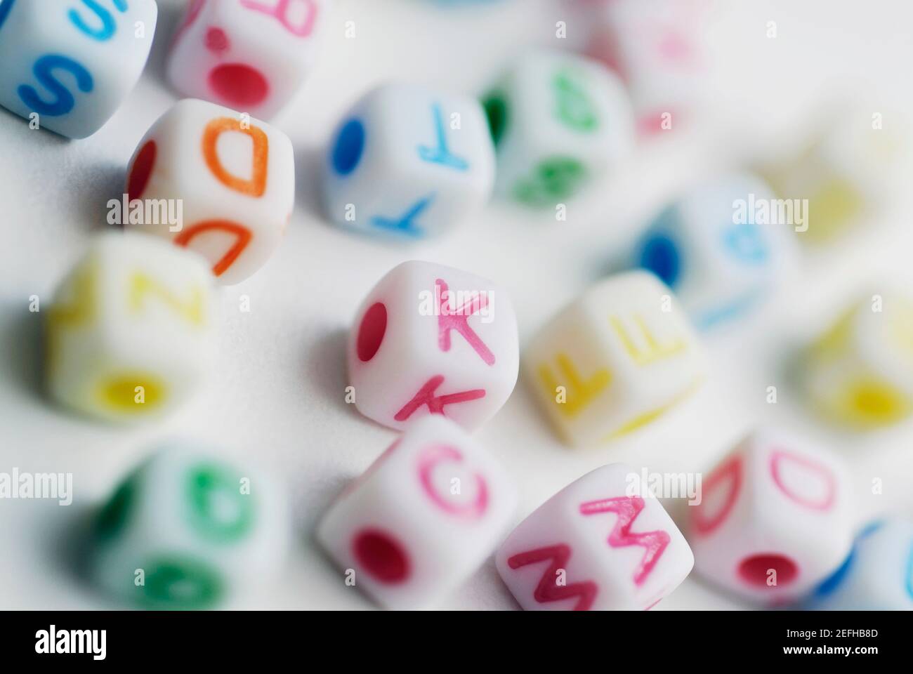 Primo piano di cubi Foto Stock