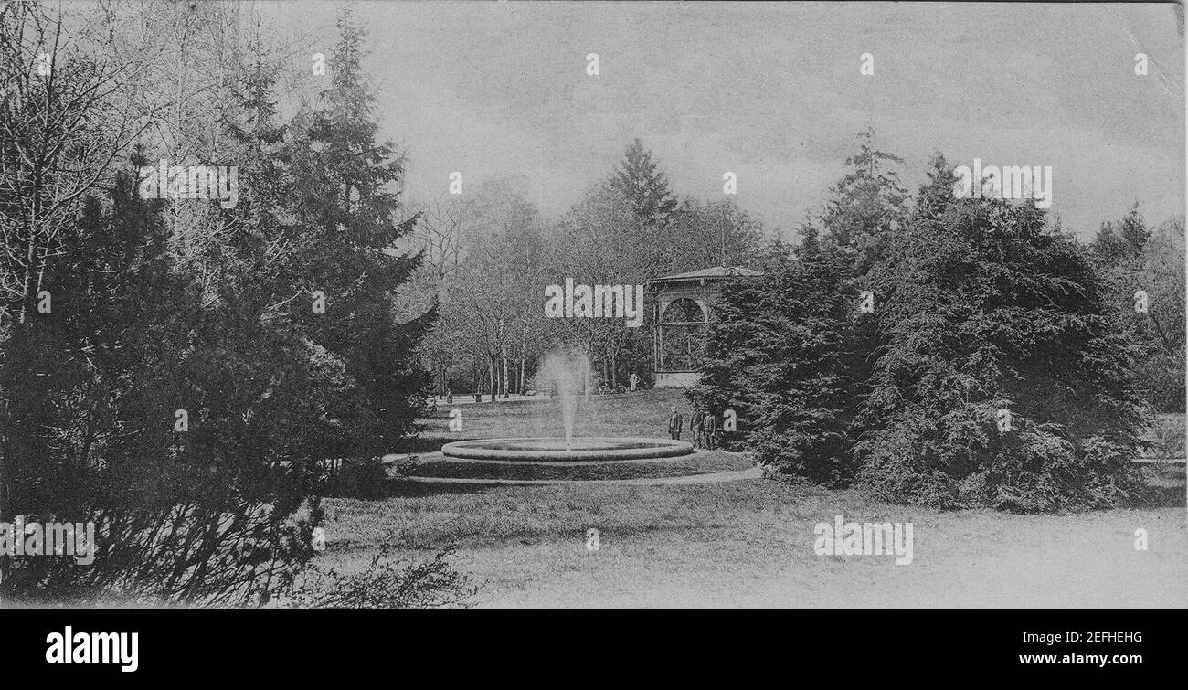 DI Dreieich Brunnen 1898. Foto Stock