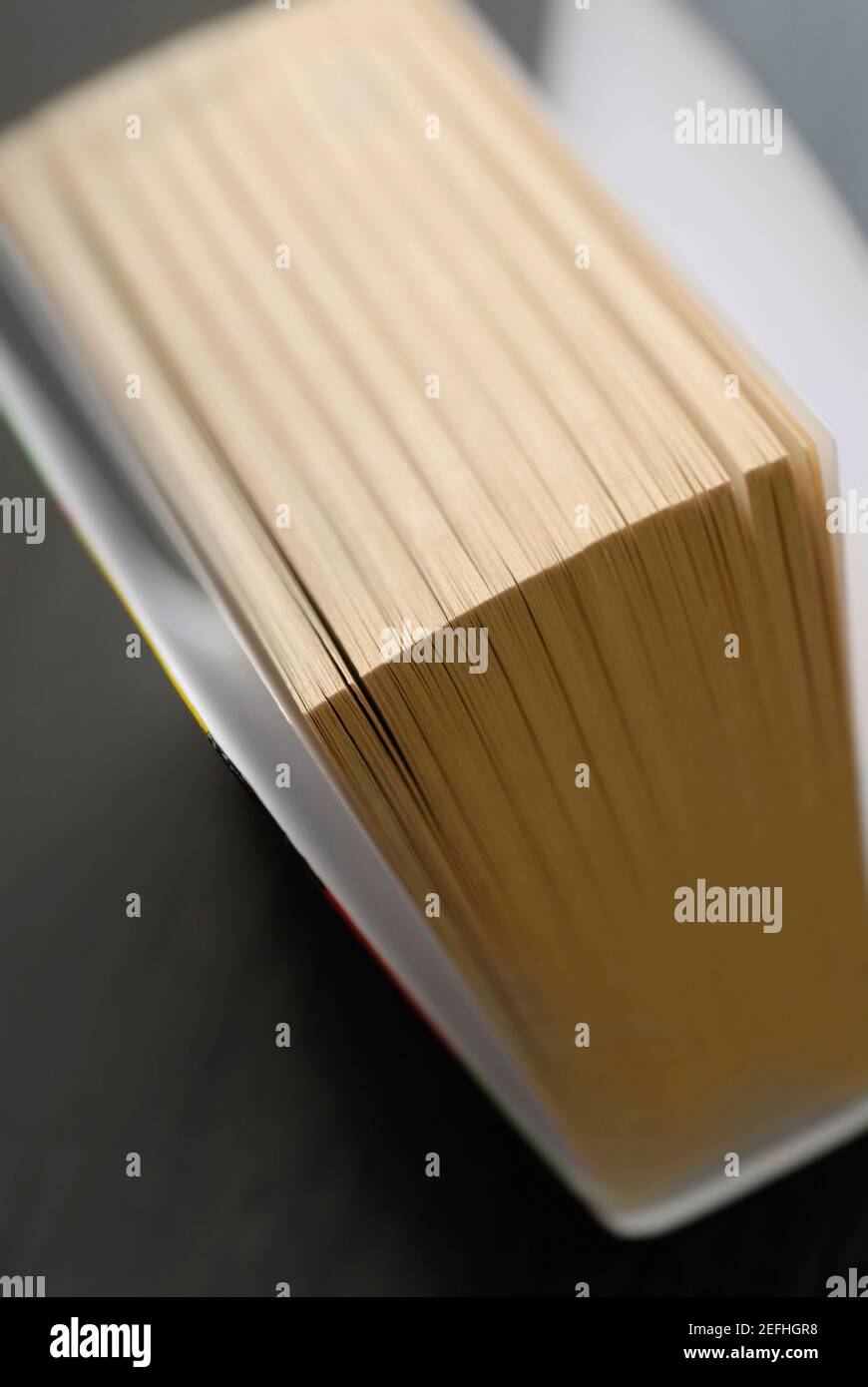 Primo piano di un libro Foto Stock