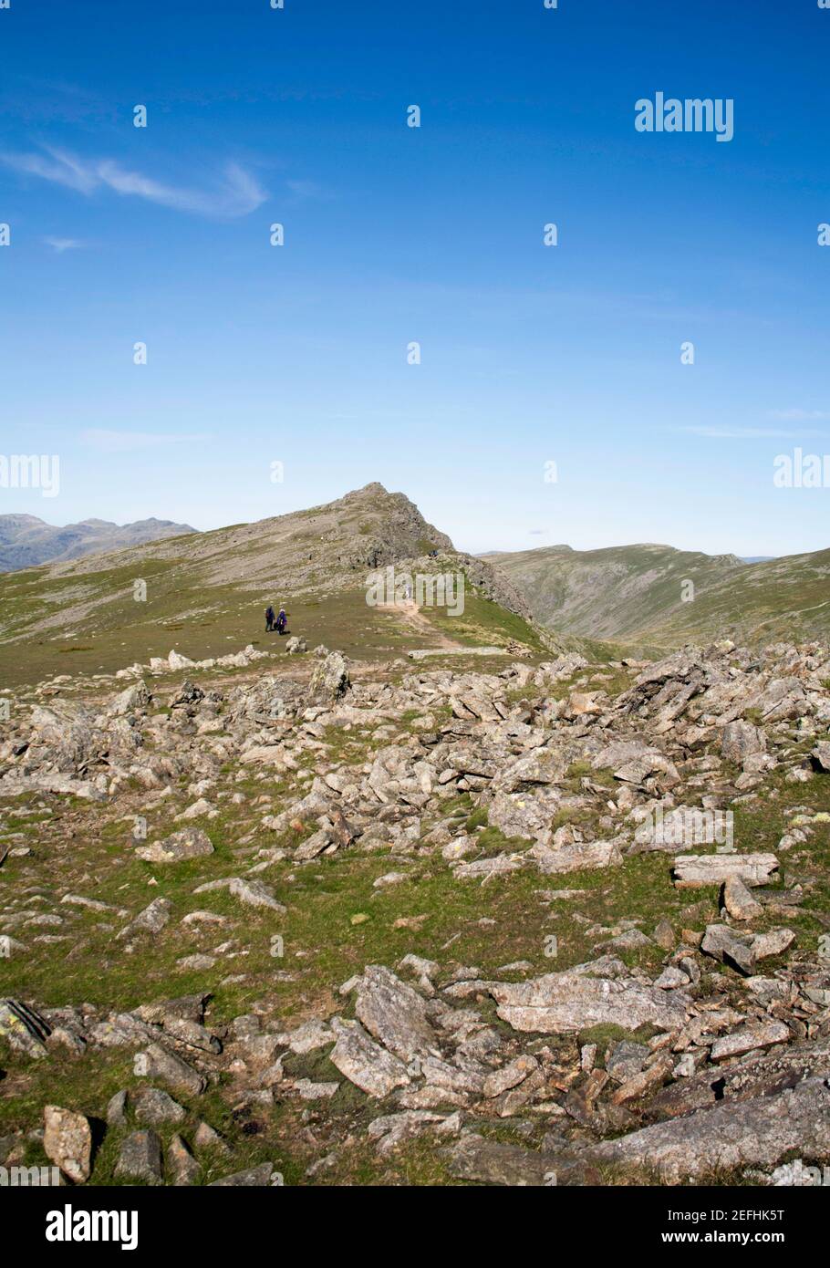 Il crinale sommitale di Dow Crag Coniston Lake District Cumbria Inghilterra Foto Stock