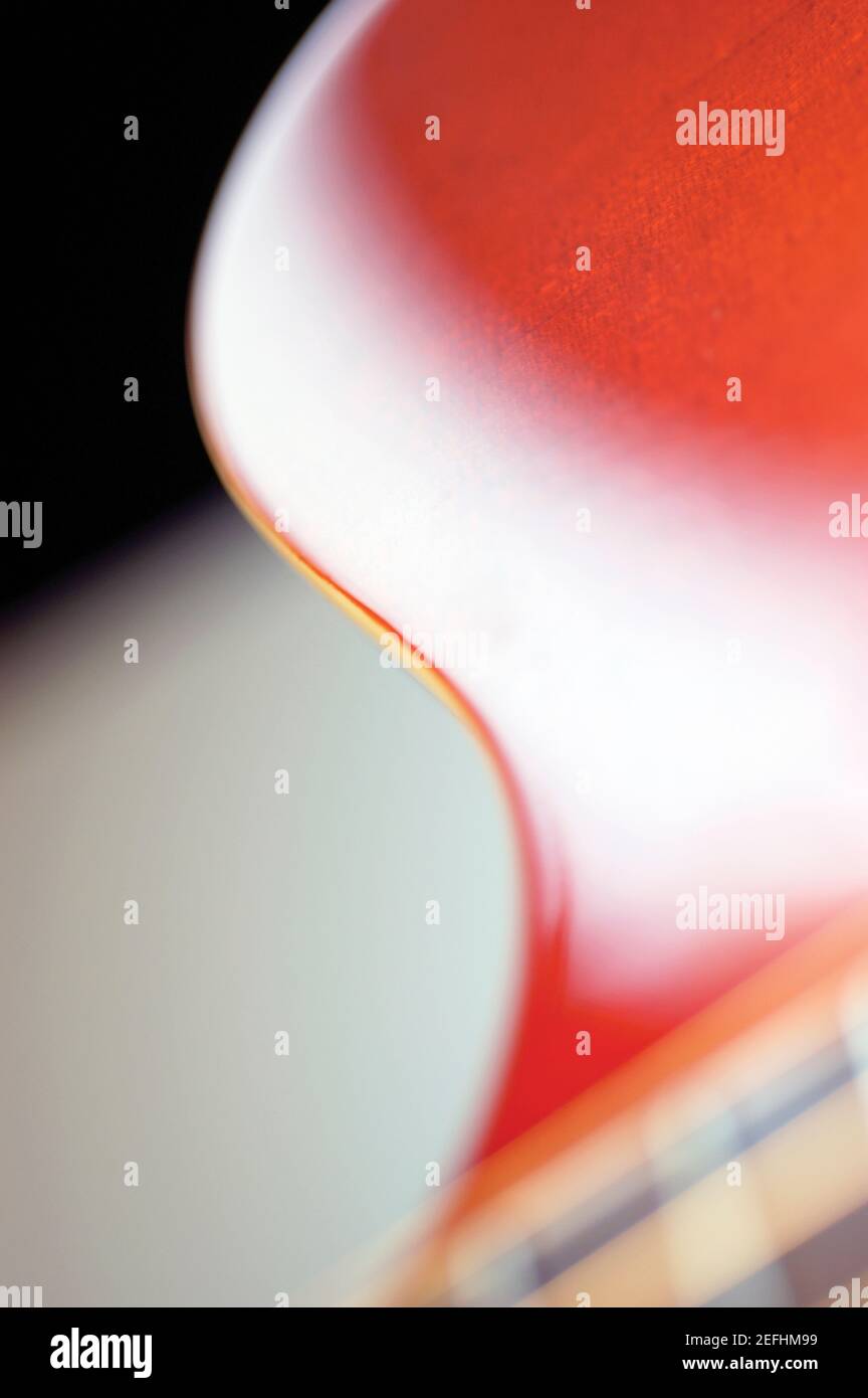 Primo piano della chitarra Foto Stock