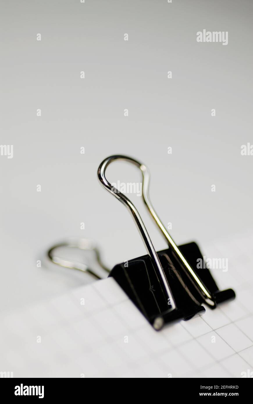 Close-up di un legante clip Foto Stock
