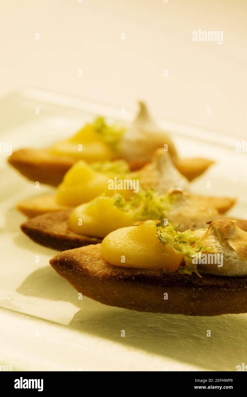 Primo piano di un vassoio di antipasti Foto Stock