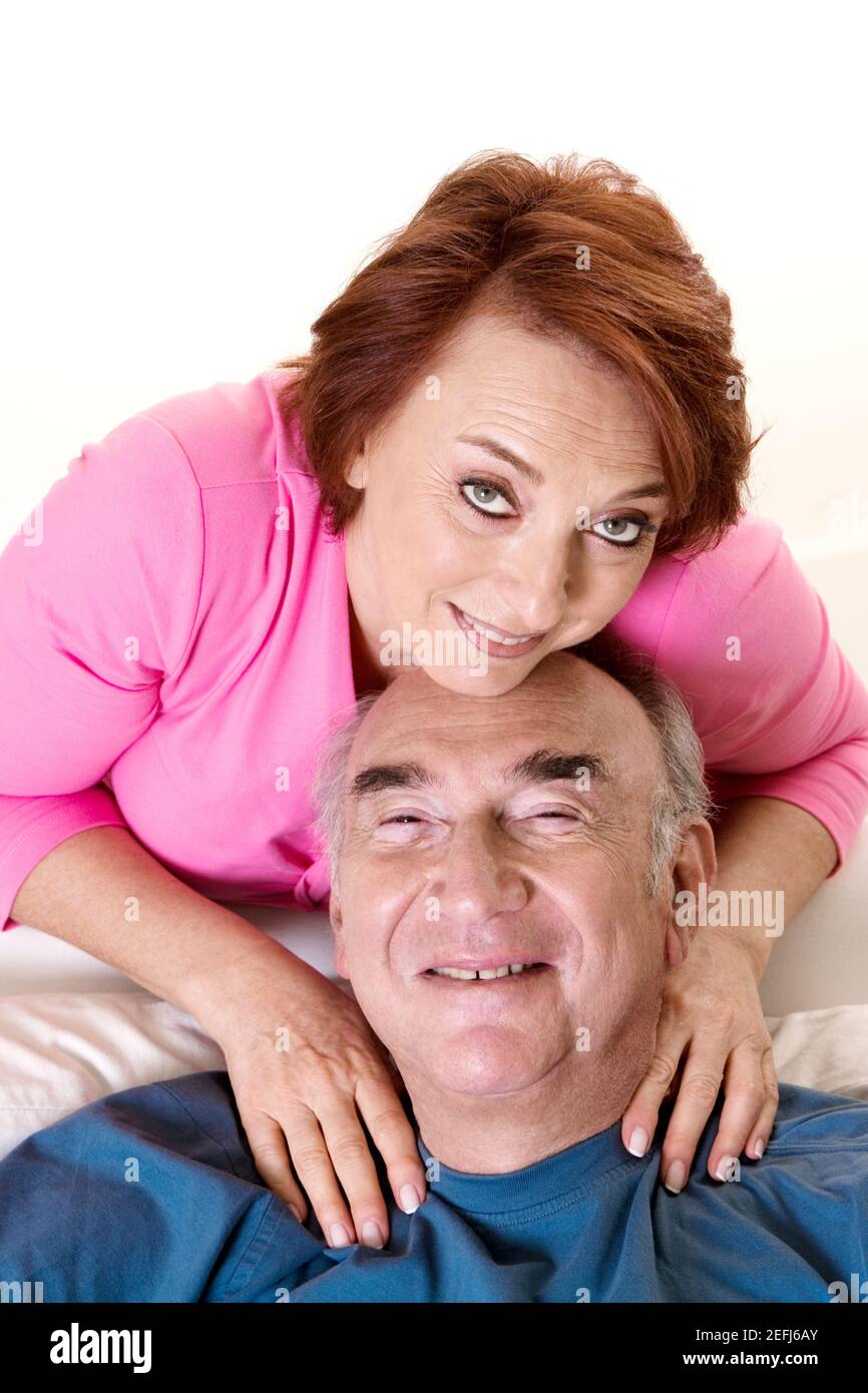 Ritratto di un senior Coppia sorridente Foto Stock