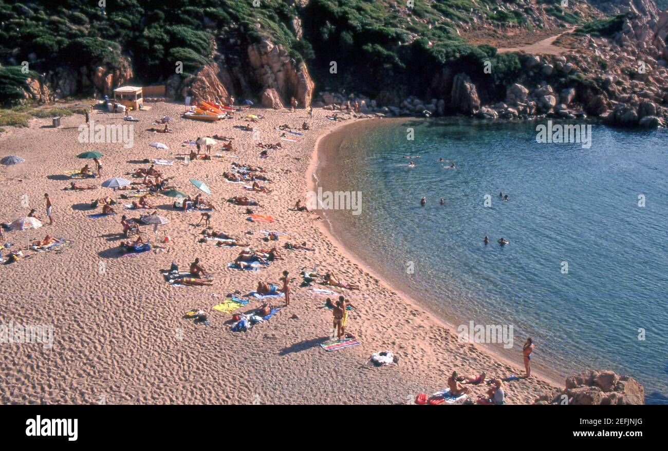 Costa Paradiso, Trinità d'Agultu, Sardegna, Italia (scansionato da Fujichrome Velvia) Foto Stock