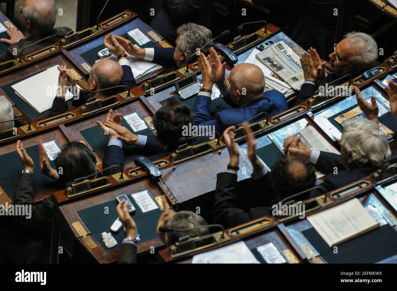 Roma, Italia 20/05/2004: Camera dei deputati italiana. ©Andrea Sabbadini Foto Stock