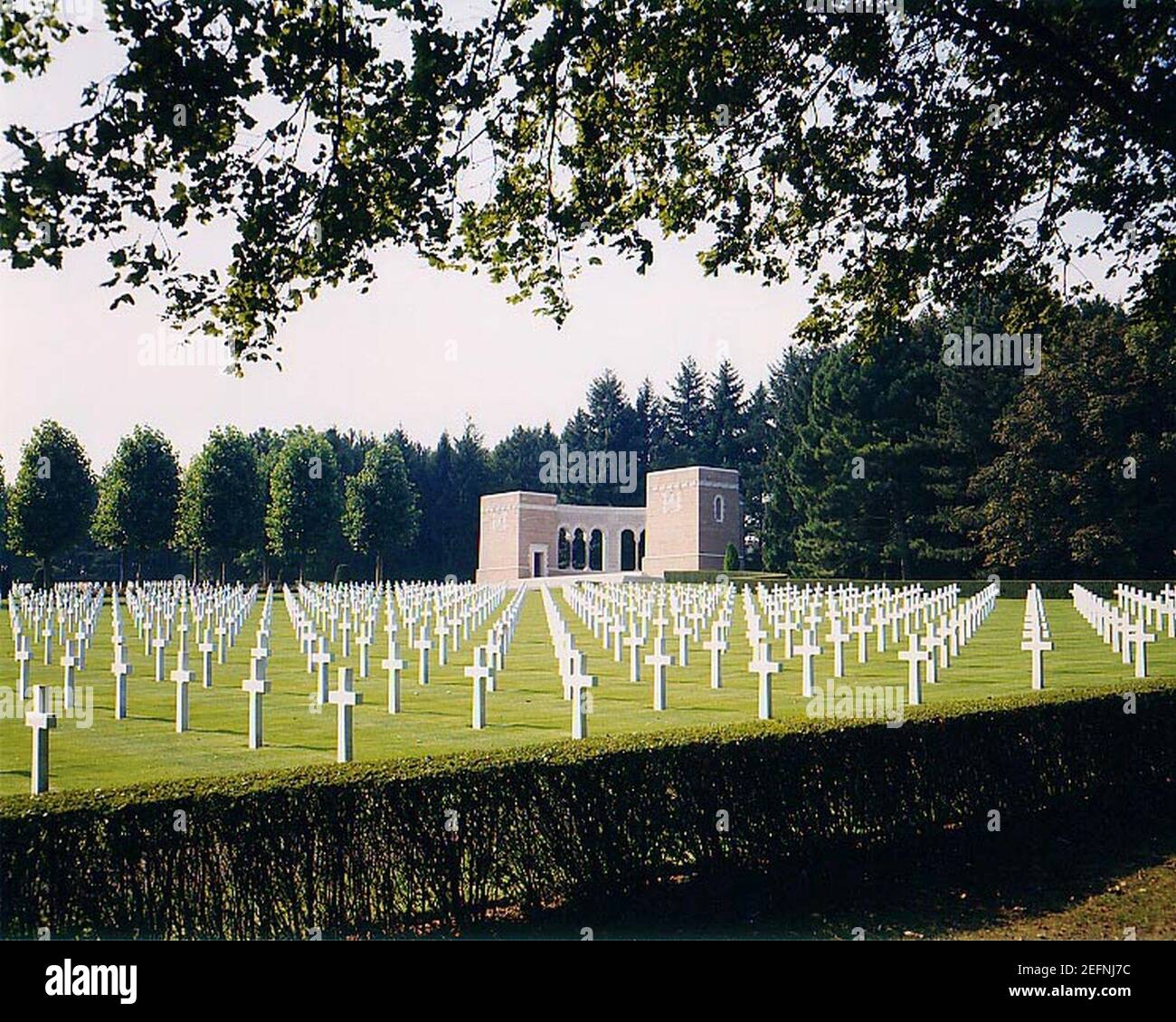 Cimitero e memoriale americano Oise-Aisne. Foto Stock