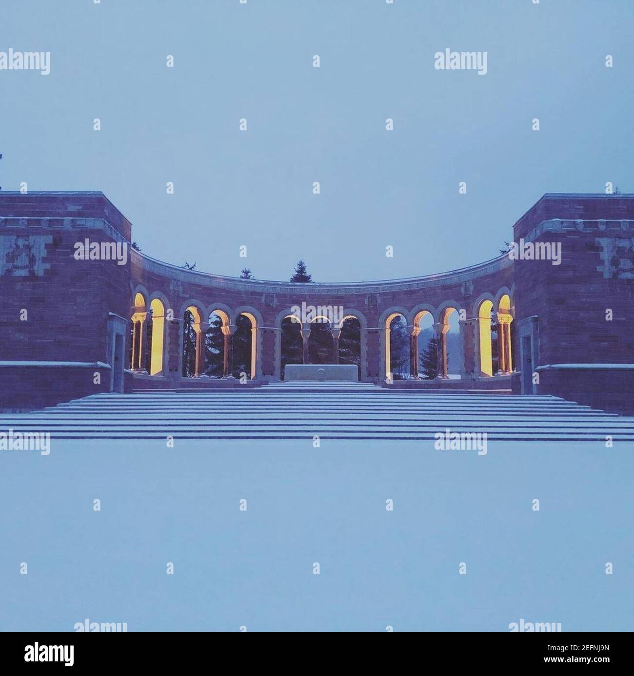 Cimitero americano Oise-Aisne il 2021-01-23. Foto Stock