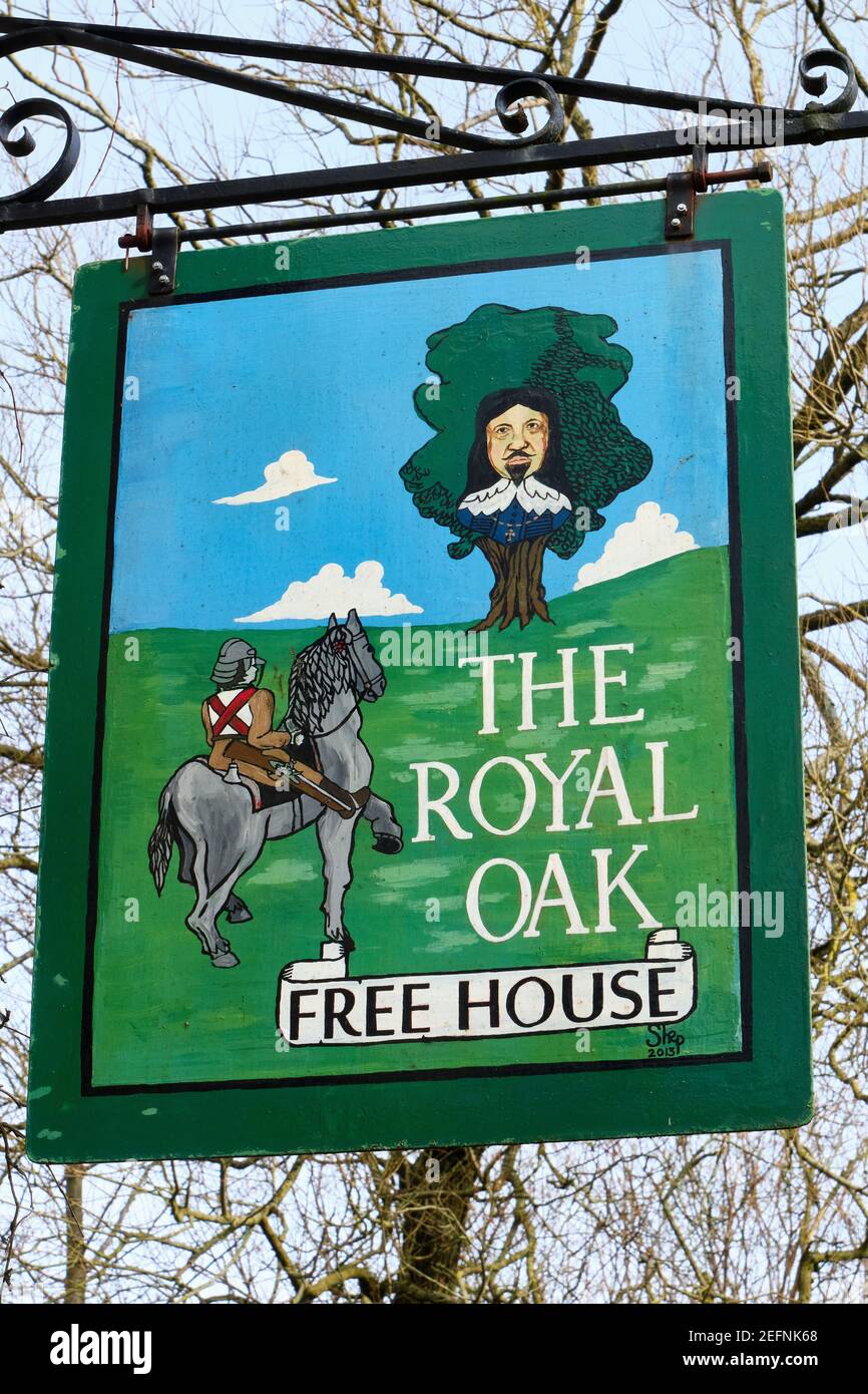 The Royal Oak a Cardington, Shropshire Foto Stock