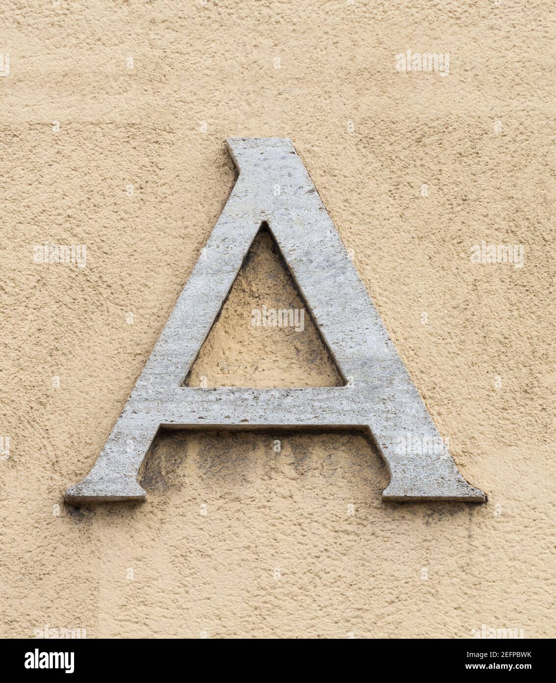 Lettera maiuscola A con i serifs dagli anni trenta Foto Stock